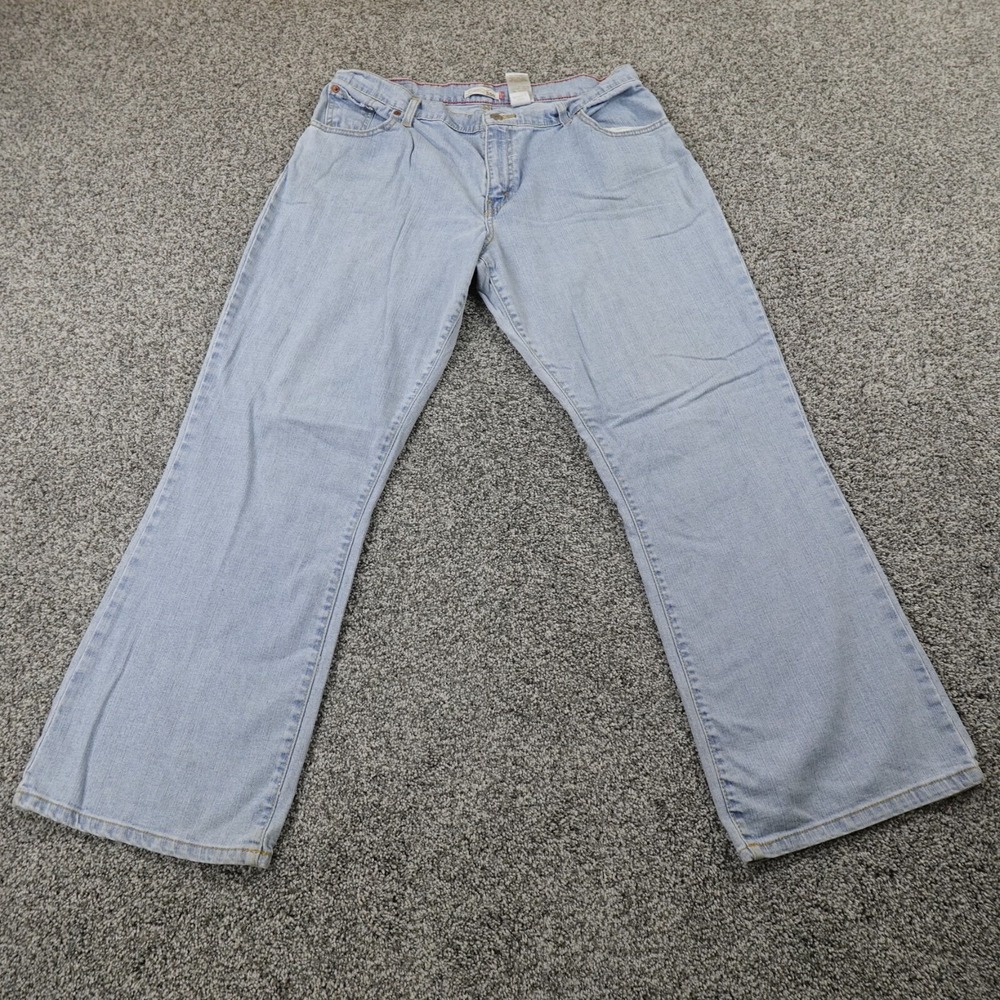 VTG Levis Jeans Womens 14 Light‎ Blue Denim Pants 550 Relaxed Boot Western Y2K
